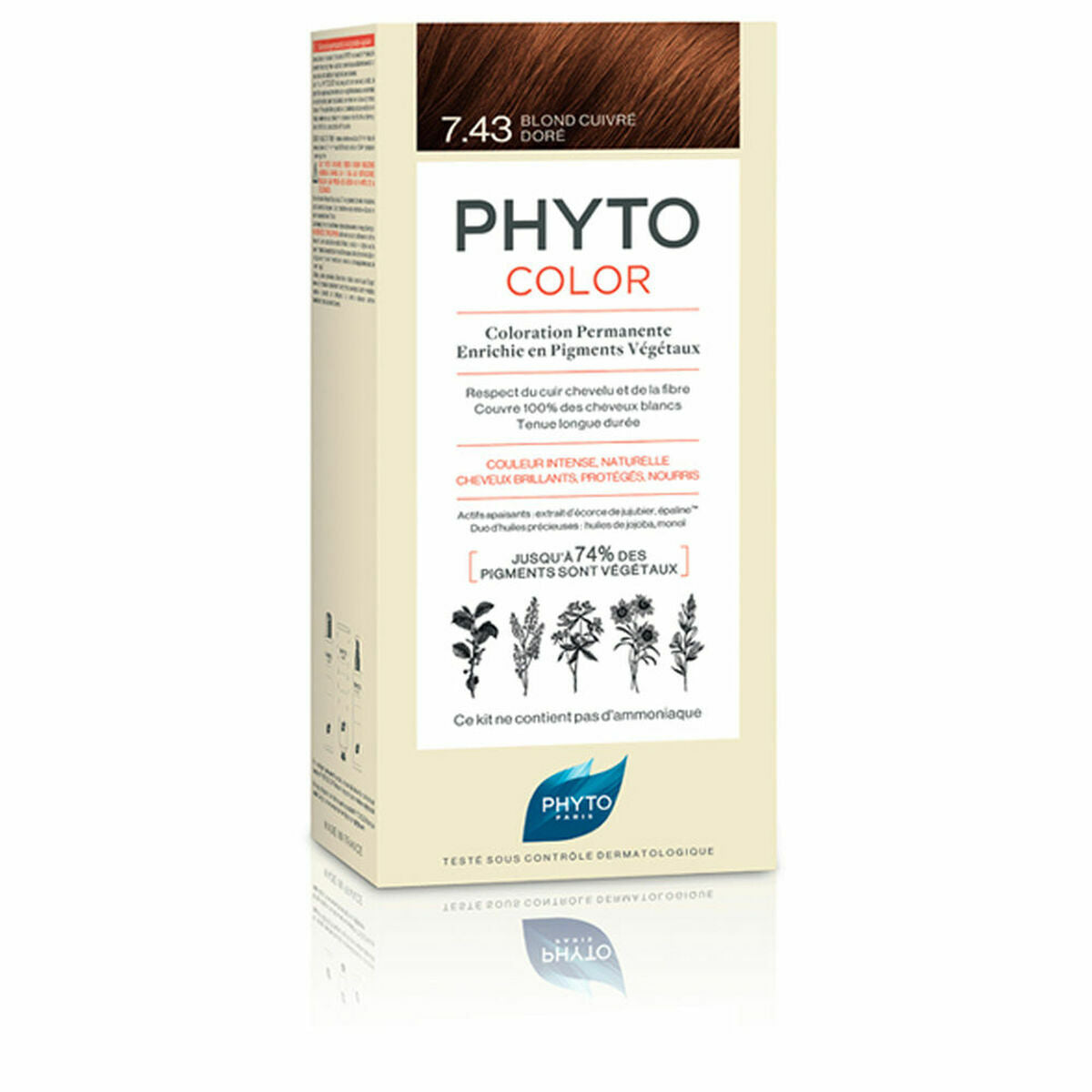 Phyto Paris Permanent Colour Phyto Paris Phytocolor 7.43-Rubio Dorado Cobrizo Nº 7.43-Rubio Dorado Cobrizo