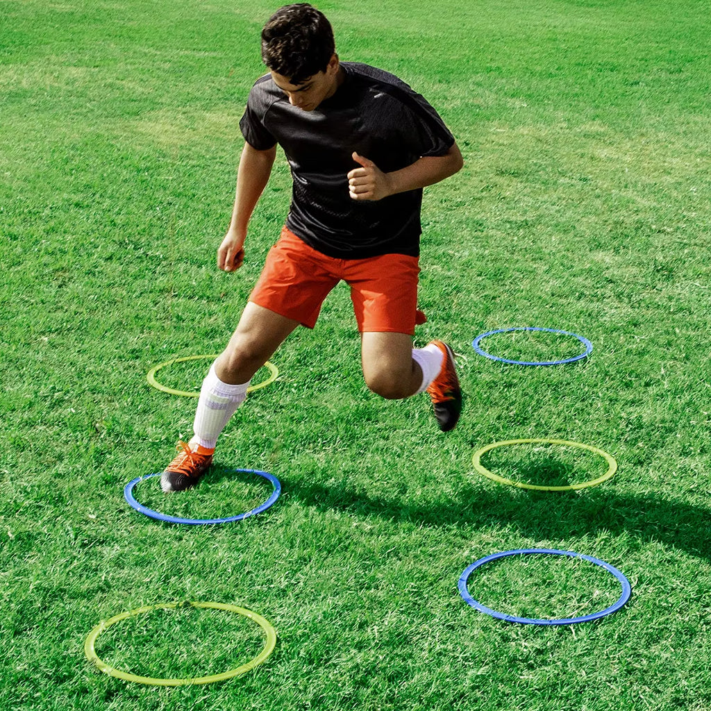 Durable Agility Training Rings Portable 5/12Pcs Football Soccer Speed Agility Training Rings Sport Futbol Training Equipment