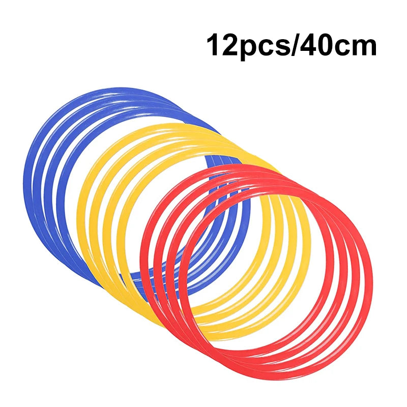 Durable Agility Training Rings Portable 5/12Pcs Football Soccer Speed Agility Training Rings Sport Futbol Training Equipment
