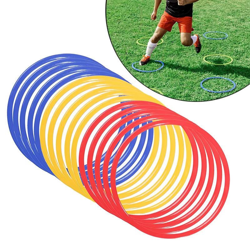 Durable Agility Training Rings Portable 5/12Pcs Football Soccer Speed Agility Training Rings Sport Futbol Training Equipment