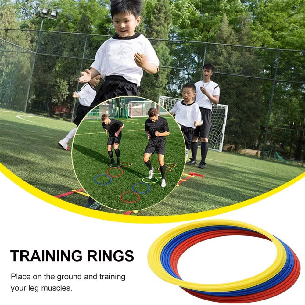 Durable Agility Training Rings Portable 5/12Pcs Football Soccer Speed Agility Training Rings Sport Futbol Training Equipment